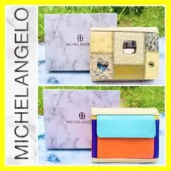 レア■匿名配送■MICHELANGELO ミケランジェロ 財布 オーストリッチ