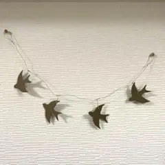 新品未使用 かわいいガーランドピンチバード/鳥雑貨/北欧/ナチュラル