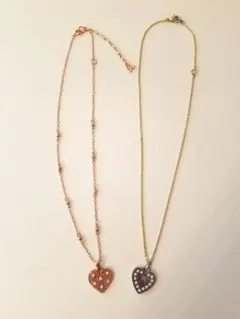 Rebecca Taylor ハート型ネックレス2本セット