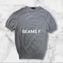 BEAMS F サマーニット グレー 半袖 ビームスエフ Tシャツ イタリア製