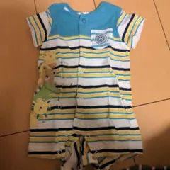 SLAP SLIP ストライプロンパース 60サイズ　半袖ロンパース