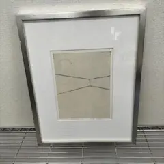黒木周　版画　P.work NO.3 青色 1992年 レトロ　サインあり 黒木周 版画 P.work NO.3 青色 1992年 レトロ サインあり - メルカリ
