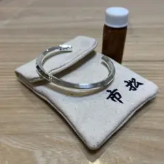 市松 シルバー バングル