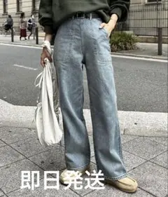 CPCM USA コットンランチパンツ デニムパンツ ブルー M