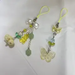 4.ビーズキーホルダー 2本セット