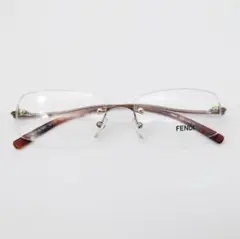 FENDI フェンディ メガネ フレーム ツーポイント ふちなし 新品 未使用