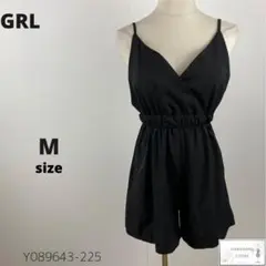 美品 GRL グレイル キャミソール付きパンツ オールインワン M リゾート