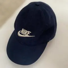 90s 00s Nike キャップ　ネイビー　パネルキャップ　レトロ