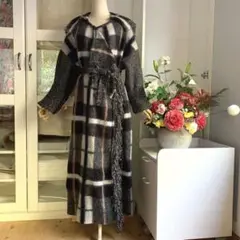 美品クリーニング済みステラマッカートニー 厚手ニット 上質モヘアウール混コート