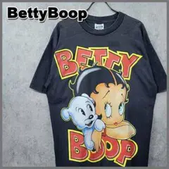 古着 ベティブープ Betty ビッグプリント Tシャツ ブラック XL