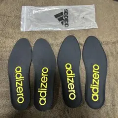 【新品未使用】adizeroインソール 黒/黄色 袋付き　サイズ9 (27.0)