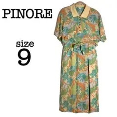 PINORE 新品タグ付き【9】セットアップ ブラウス u0026 ワイドパンツ レトロ