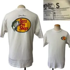 00s ビンテージ バスプロショップ Tシャツ S 白 フィッシング xpv
