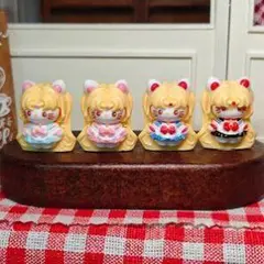 猫耳の少女フィギュア4体セット