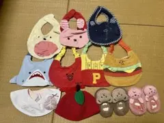 ベビー用品 ベビースタイ よだれかけ デザイン色々８枚 まとめ売り＋オマケ４種類