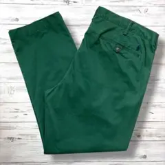 Ralph Lauren ラルフ パンツ 刺繍ロゴ グリーン 0559