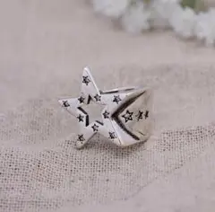 264★大人気・在庫限り★silver925核印有 シルバー スター リング