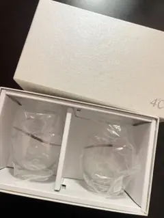 【レア商品】4℃ 透明ガラスコップ 2個セット