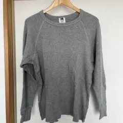 FRUIT OF THE LOOM 長袖カットソー　グレー　Lサイズ