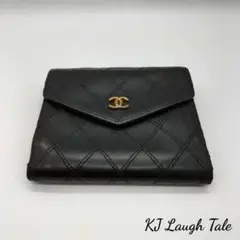 ☆ビンテージ希少☆シャネル ビコローレ ココマーク Wホック 折り財布☆