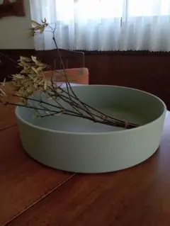 ミントグリーン 円形花器