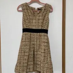 アベニールエトワール ツイードワンピース 34