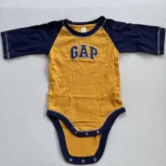 GAP ロンパース 90サイズ イエロー/ネイビー