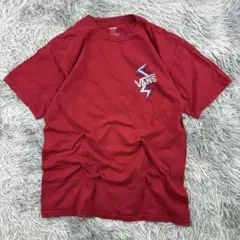 VANSビッグロゴTシャツ/アメリカ古着/ストリート/スケーター/レッド