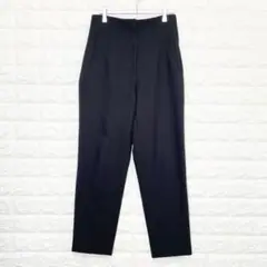 ZARA ザラ パンツ スラックス ブラック ハイウエスト テーパードK1446
