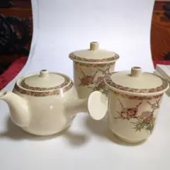 薩摩焼　煎茶器　大辻朝日堂　急須　煎茶碗　湯冷し Amazon | 薩摩焼 煎茶器 大辻朝日堂 急須 煎茶碗 湯冷し | ノー