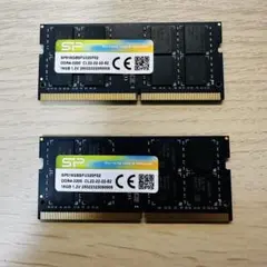 ほぼ新 シリコンパワー メモリ16GB×2枚 SP032GBSFU320F22
