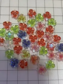 お花　パーツ　40個　ランダム　まとめ売り