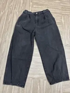 ダークグレー ワイドパンツ スケーター