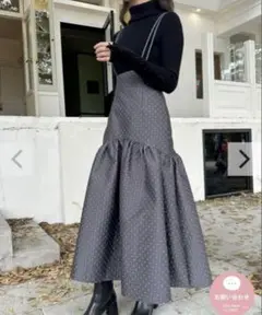 バースデーバッシュ　SUSPENDER DOT SALOPETTE SKIRT