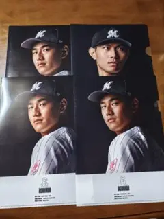 千葉ロッテマリーンズ クリアファイル 6 西川史礁③ 1 藤原恭大① 計4枚