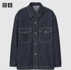 UNIQLO U デニムオーバーサイズシャツ（長袖）