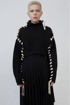 Acne Studios アクネ レースアップ ニット