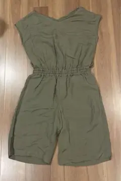 フレンチスリーブ バックオープンオールインワン