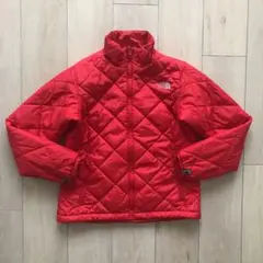 ノースフェイスレディースレッド赤EXCELLOFT中綿ダウンジャケット
