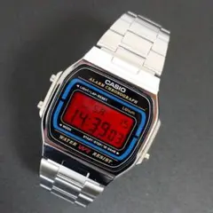 【新品】カシオ チープカシオ デジタル 腕時計 赤 液晶反転 レトロ調
