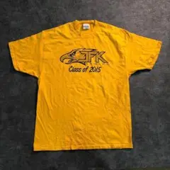 【ヴィンテージ】EAGLES プリントTシャツ 黄色 古着usedTSM3