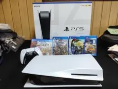 SONY PS5 本体 コントローラー ゲーム5本付き