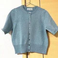 ⭐︎新品未使用品　タグありfredy emue ラメリリヤーン半袖カーディガン