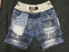 go slow caravanゴースローキャラバンハーフパンツ5サイズ水色中古