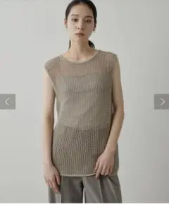 【新品】ドローイングナンバーズ ワシメッシュリラックスノースリーブベスト