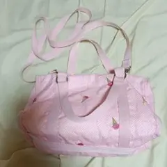 レスポートサック メッセンジャー ショルダー ハンド バッグ ピンク アイス