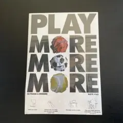 PLAY MORE MORE MOREノートパッド 48ページ 6デザイン