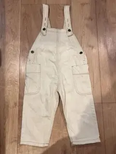 マーキーズクリーム色オーバーオール100