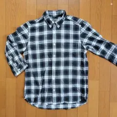無印良品　MUJI チェック柄 ボタンダウンシャツ 七分袖　 Sサイズ