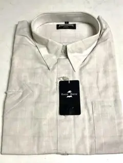 EAGLE HOUSE 日本製　麻綿　半袖シャツ Lサイズ　新品　★し9987